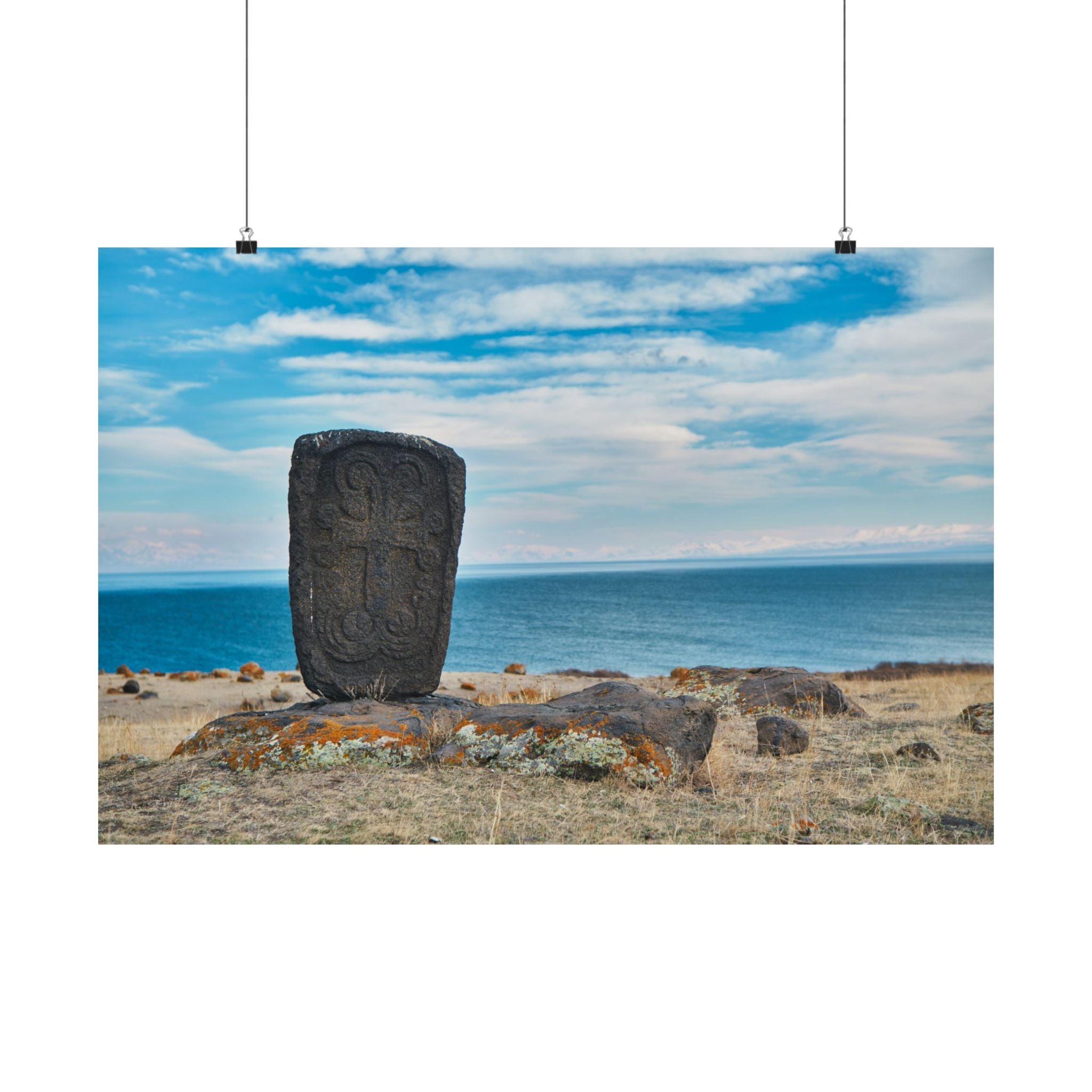 Khachkar by Lake Sevan