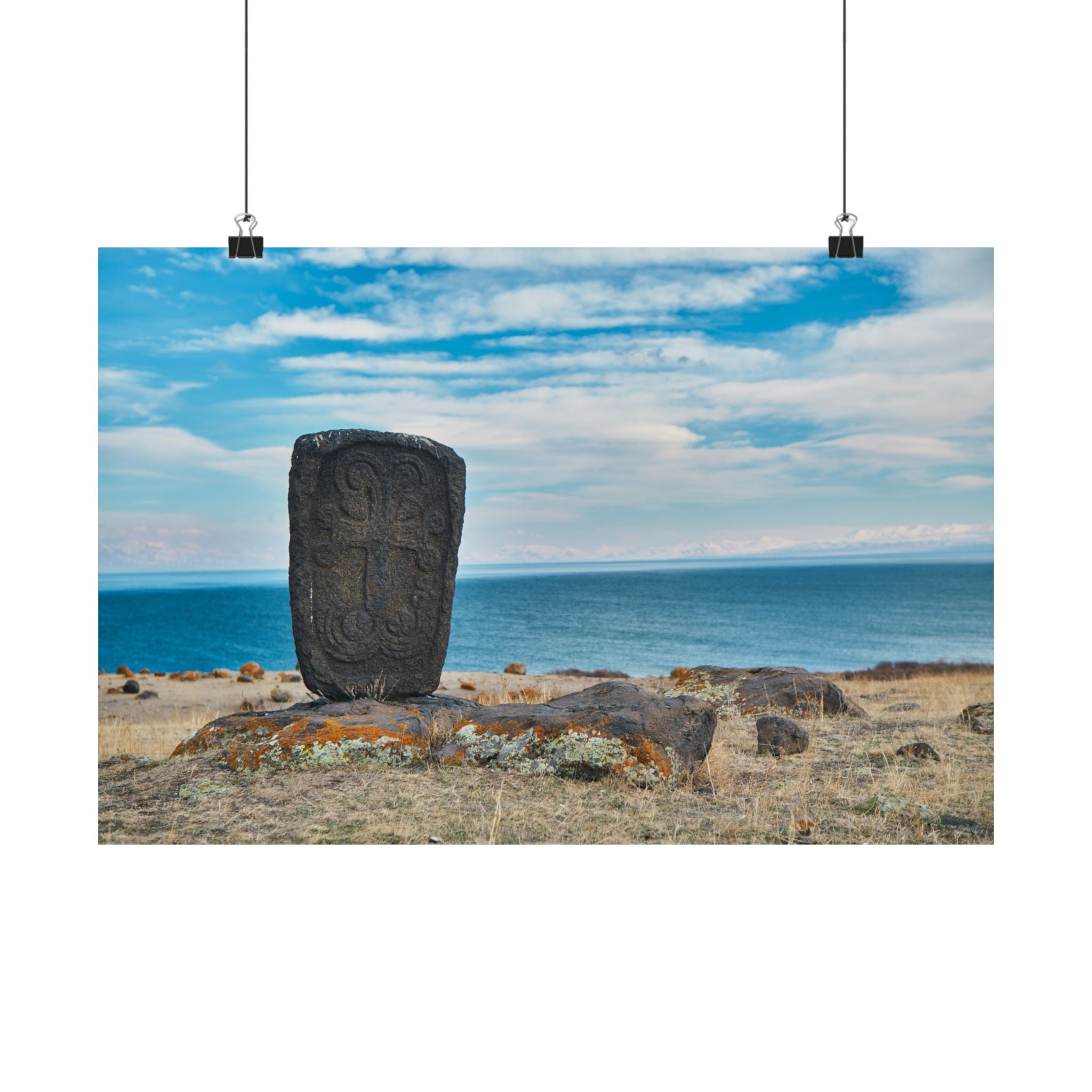 Khachkar by Lake Sevan